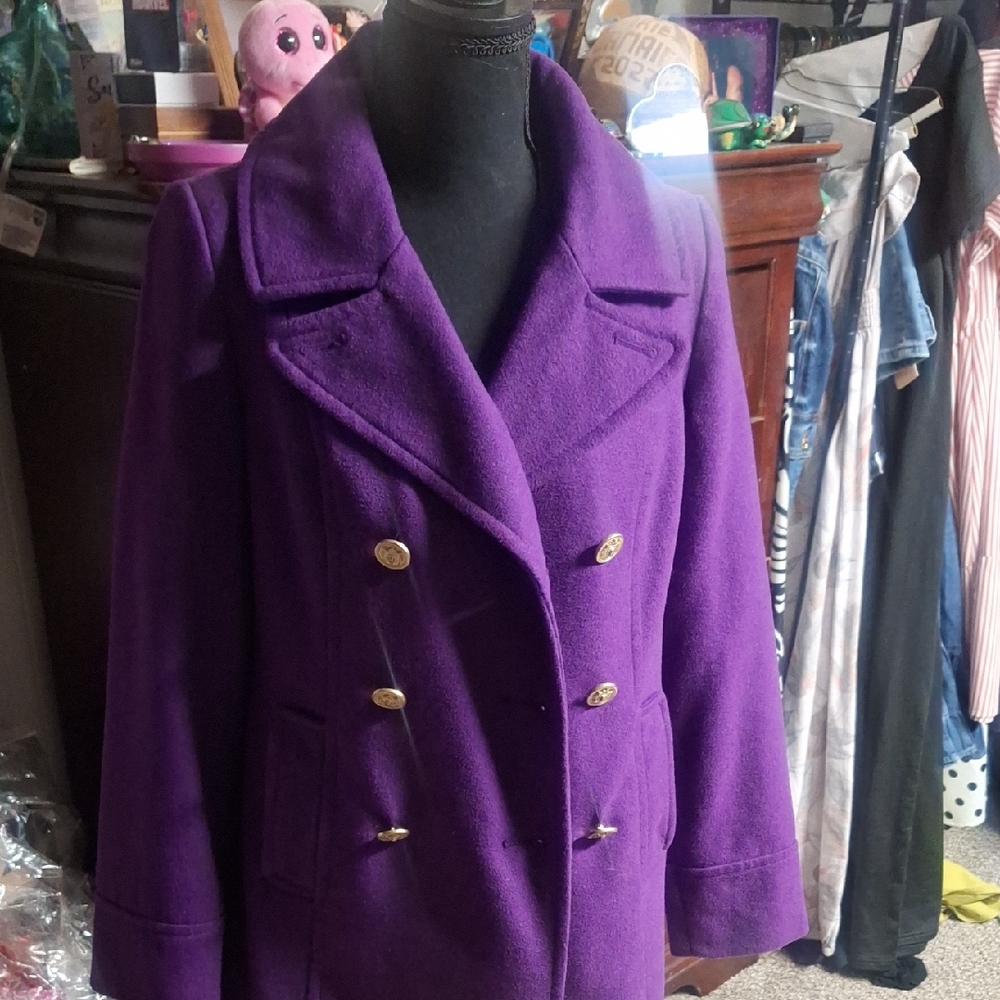 Old NAVY Purple Double-Breasted Women's Coat